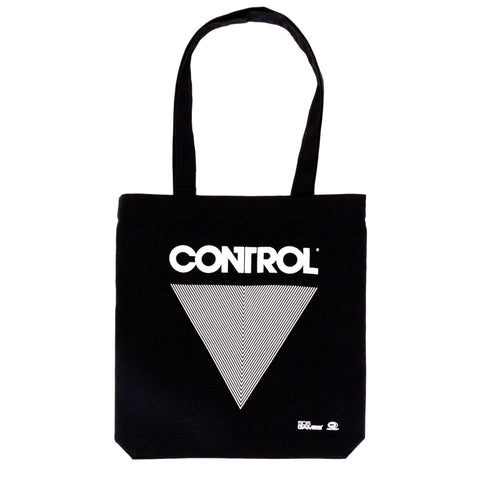 Control reflective woven tote bag